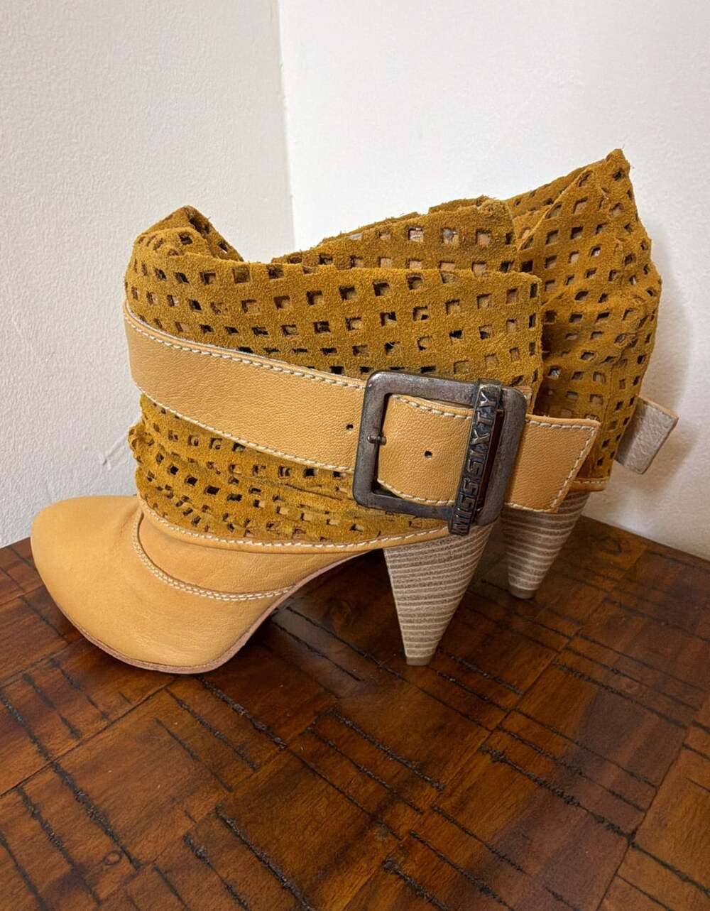 Miss Sixty Sydney Leather Booties Size 36
